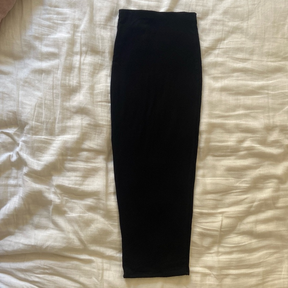 Black naked wardrobe bodycon long skirt